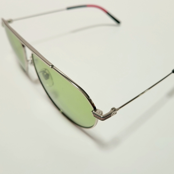 Gucci Pilot Sunglasses GG1051S Light Green Tint - Picture 5 of 16